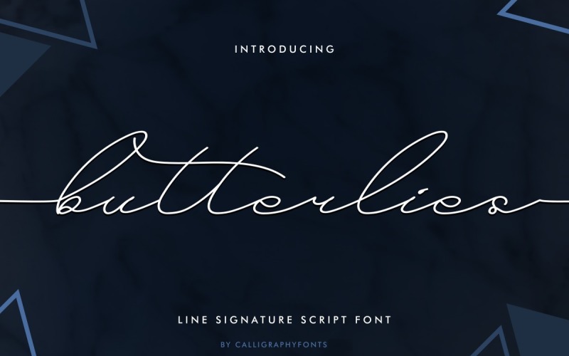 Butterlies Handwriting Script Fonts