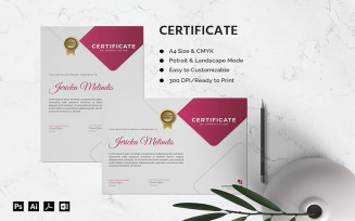 Jericka Melindis - Certificate Template