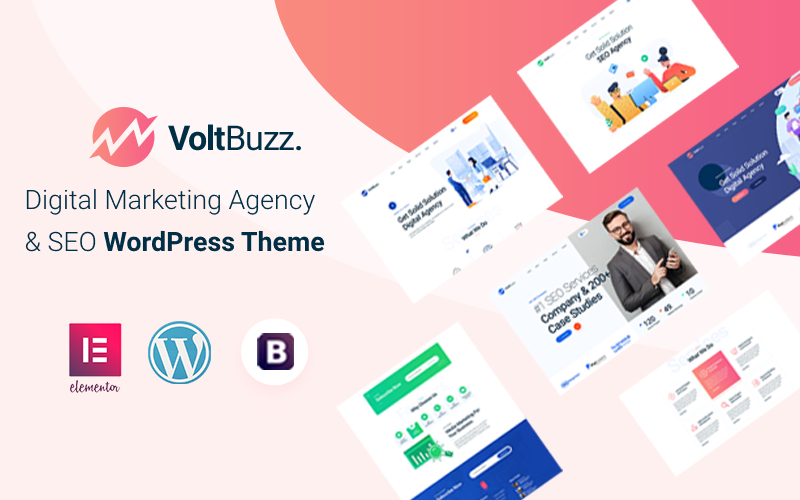 VoltBuzz - WordPress-thema van SEO en digitaal marketingbureau
