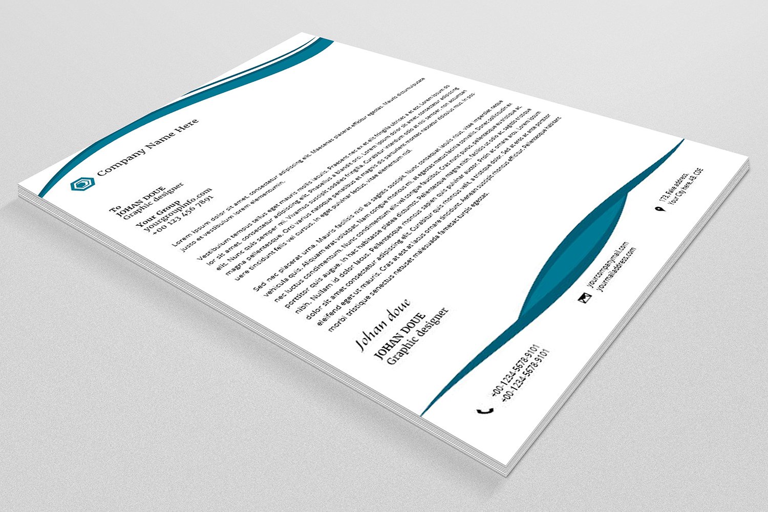 Kit Graphique #183067 Letterhead Template Divers Modles Web - Logo template Preview