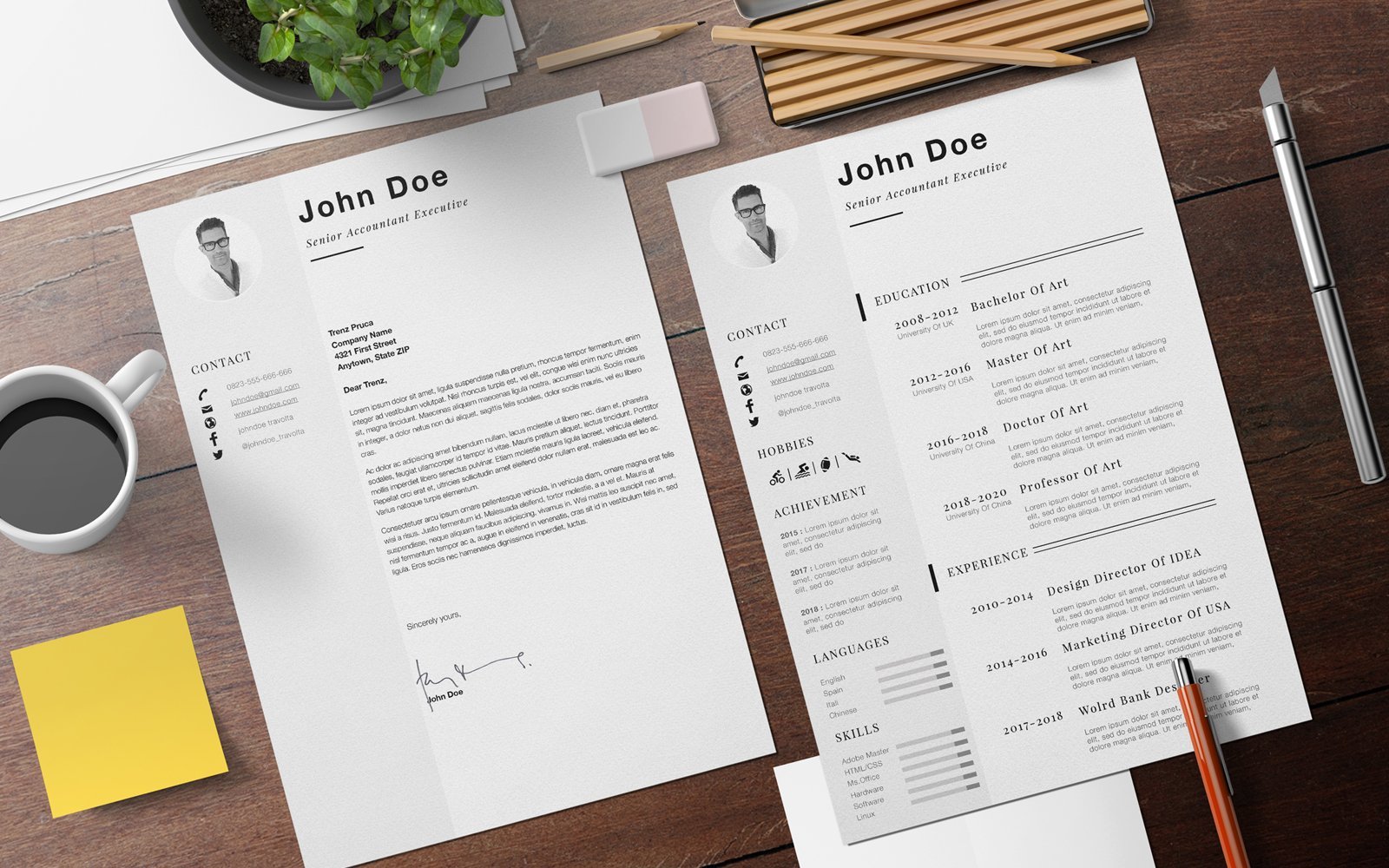 Kit Graphique #183135 Resume Cv Divers Modles Web - Logo template Preview