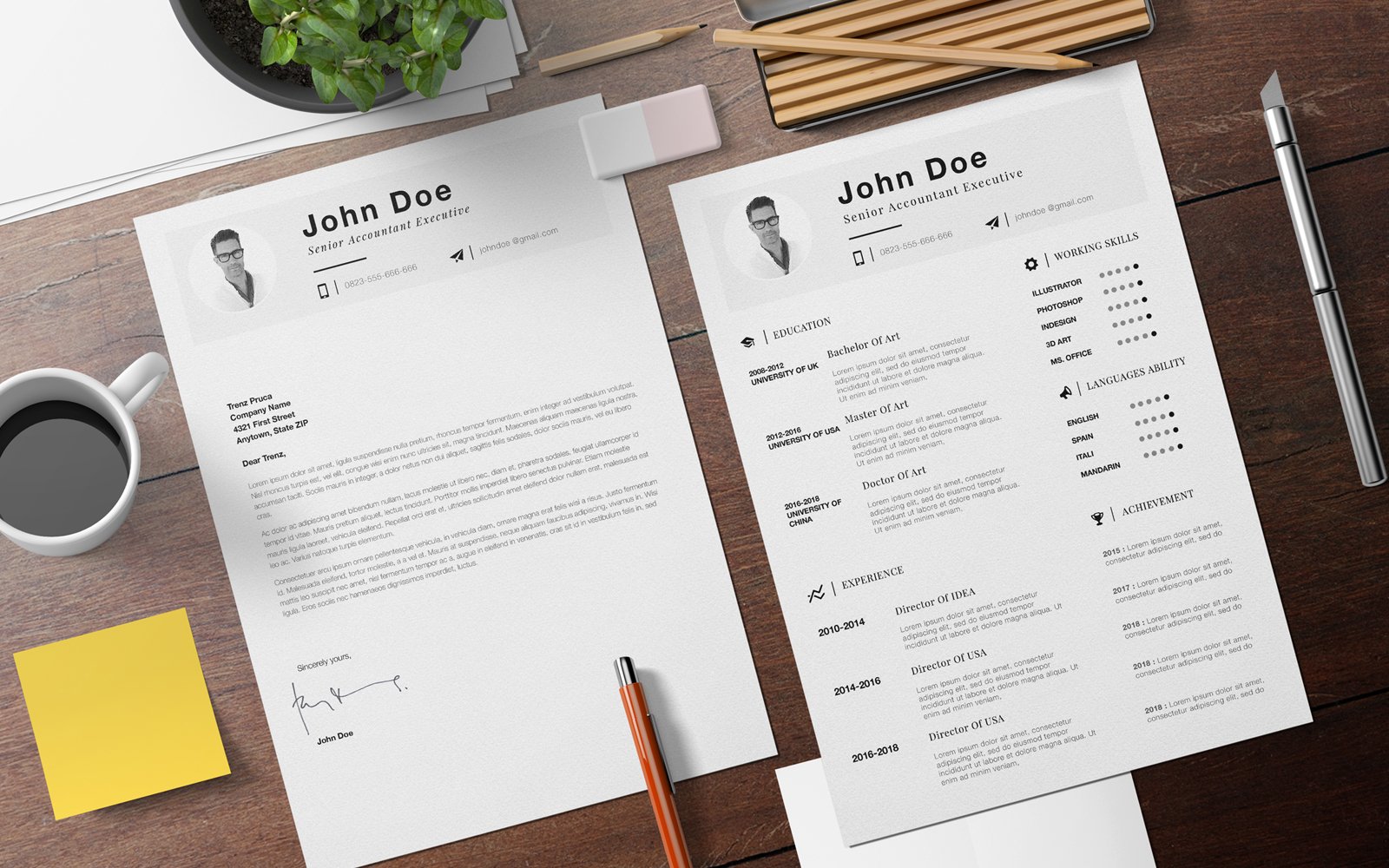 Kit Graphique #183136 Resume Cv Divers Modles Web - Logo template Preview