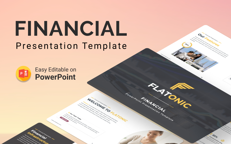 Flatonic – Financial PowerPoint Presentation Template PowerPoint Template