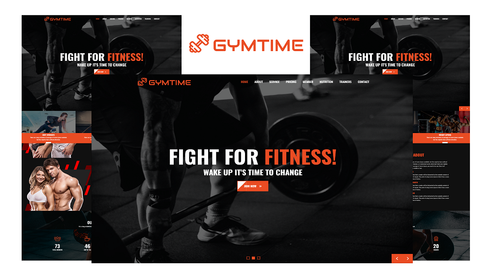 Gymtime - Gym Landing Page HTML5 Landing Page Template