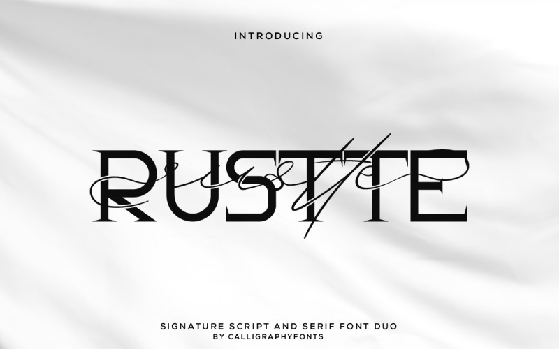 Rustte Font Two Different Font