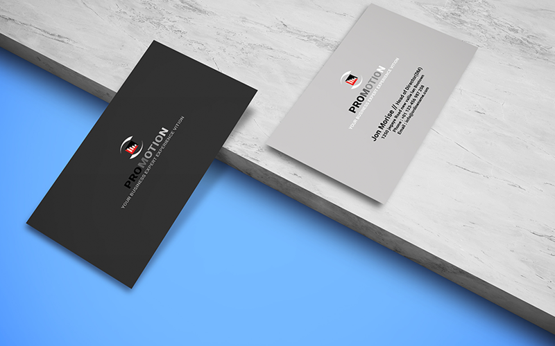 Simple Business Card So-66 Corporate Identity