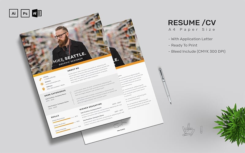 Kit Graphique #183366 Resume Business Divers Modles Web - Logo template Preview