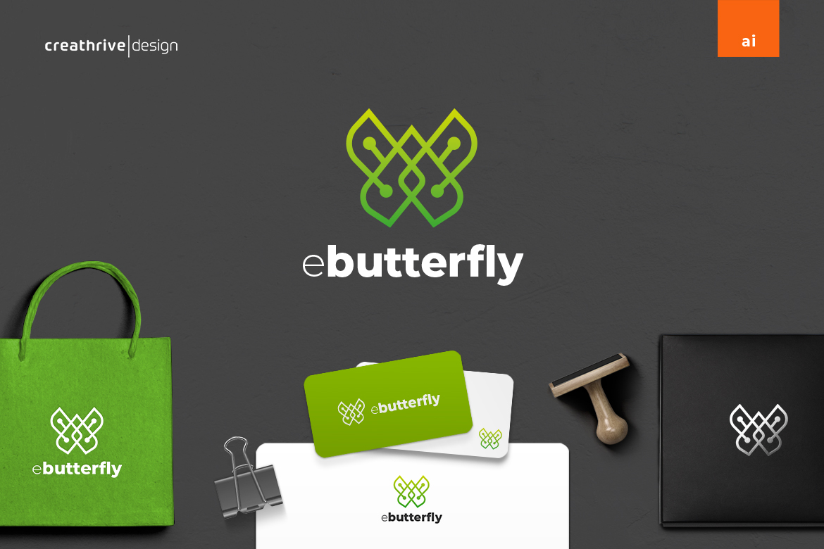 Kit Graphique #183388 Butterfly Animal Divers Modles Web - Logo template Preview