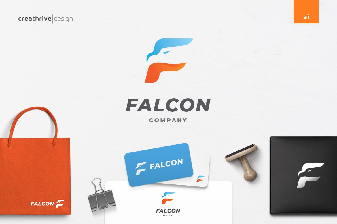 Kit Graphique #183391 Falcon Aigle Divers Modles Web - Logo template Preview