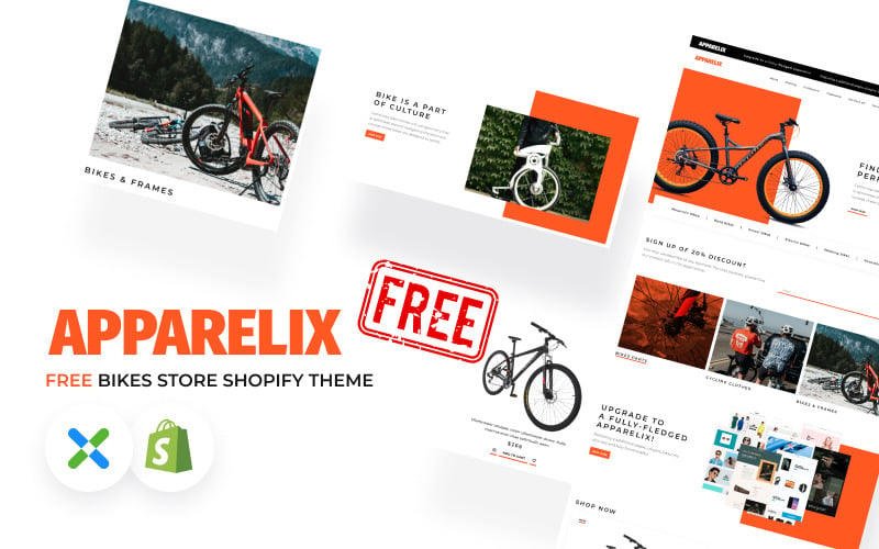 Apparelix Free Bikes Store Shopify Theme