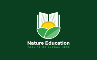 Nature Education Logo Template