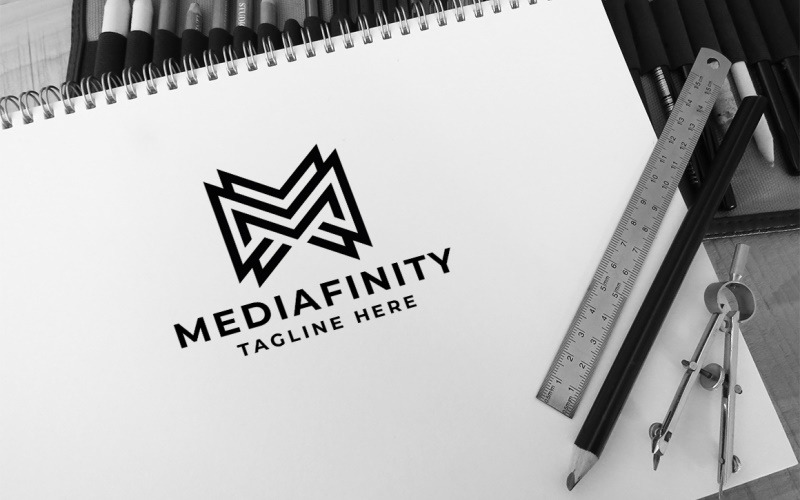 Professional Media Infinity Logo template Logo Template