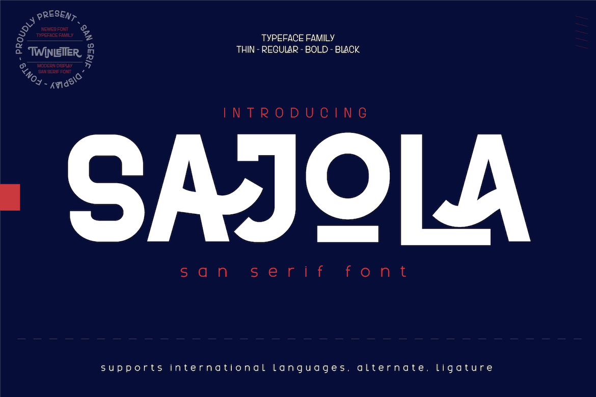 Sajola - Contemporary Sans Serif Font