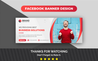 Creative Awesome Modern Corporate Business Facebook Cover Or Banner Design Social Media