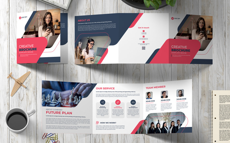 Creative Business Square Trifold Brochure Template Design Vol-02 Corporate Identity