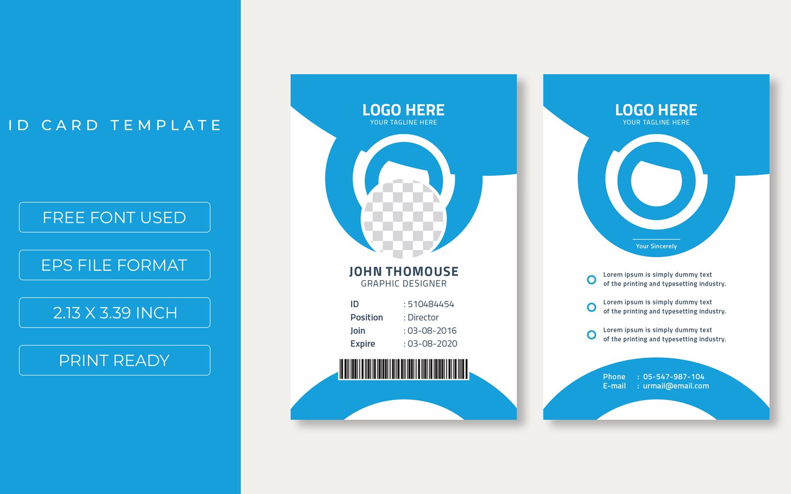 Kit Graphique #183543 Id Card Divers Modles Web - Logo template Preview