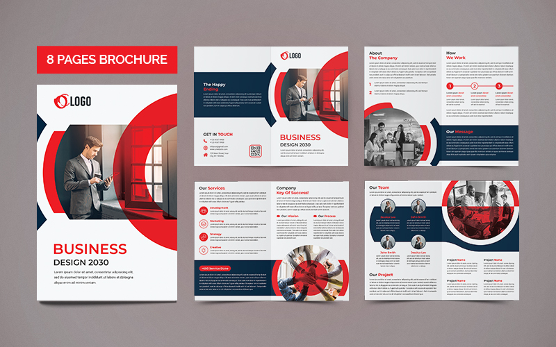 Template #183548 Company Brochure Webdesign Template - Logo template Preview
