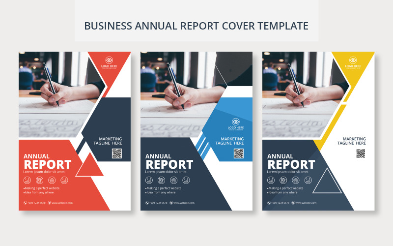 Business Annual Flyer Report Cover Presentation Design Corporate Identity
