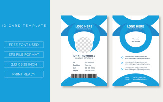 Employee Id Card Design Template