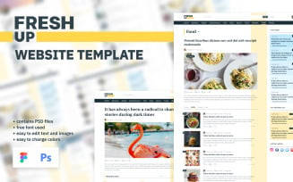 Fresh Up - News & Magazine Multipurpose Minimal Website UI Elements