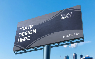 Billboard Mockup Design on City Product Mockup
