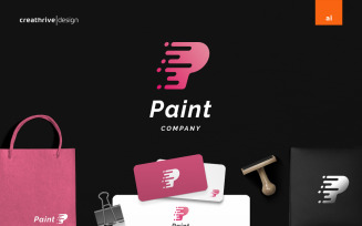 Paint Color Logo Template