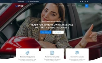 Vinso - Insurance PSD Template