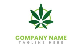 Canna Leaf Bud Business Logo Template