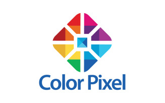 Color Pixel Logo Template