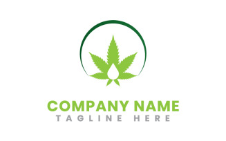 Natural Leaf Bud Business Logo Template