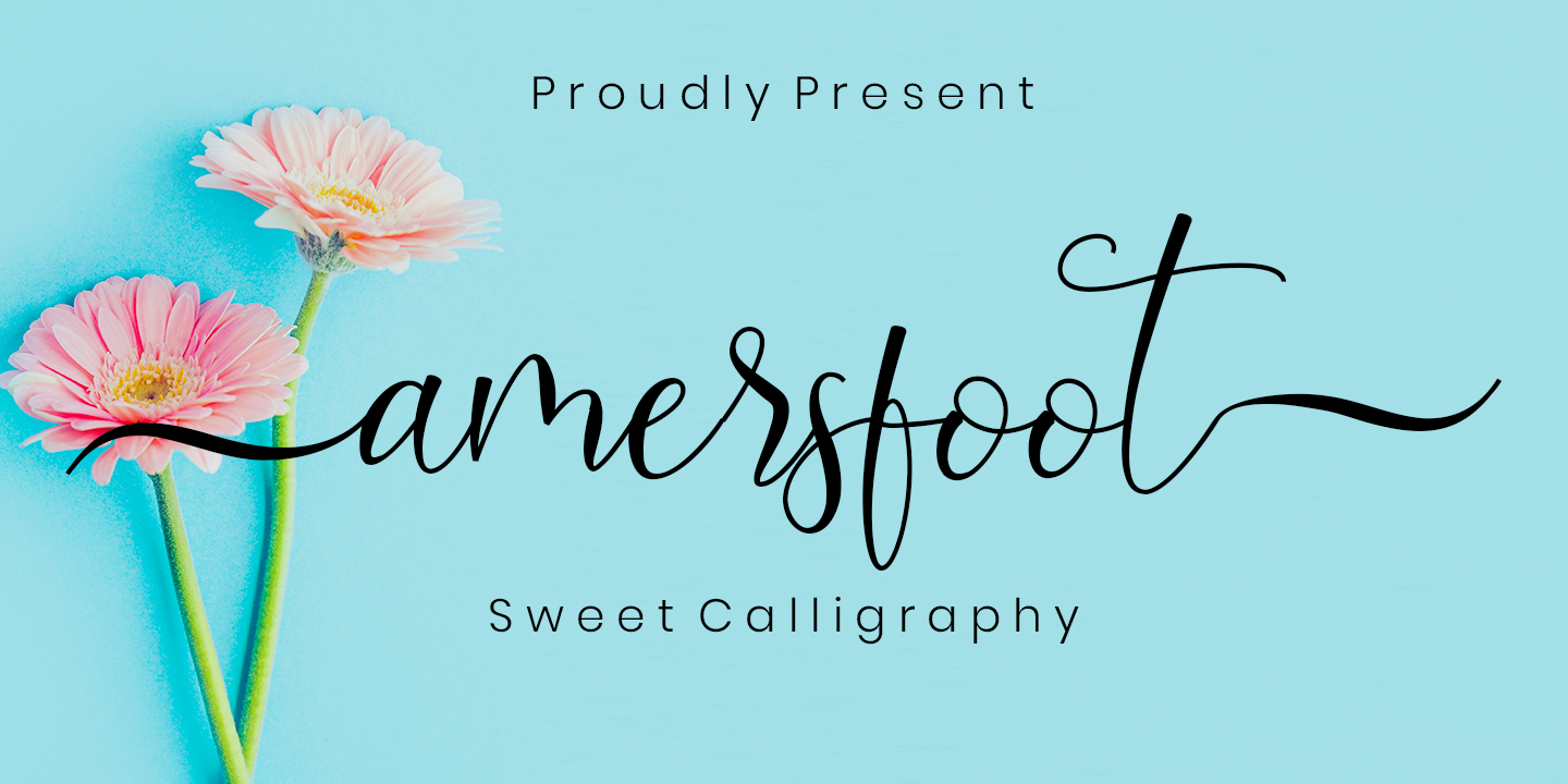 Amersfoot - Calligraphy Script Fonts