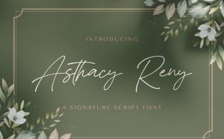 Asthacy Reny - Handwritten Font
