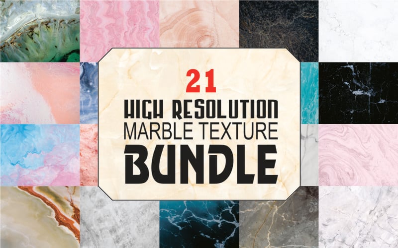 Bundle of 21 Marble Texture and Background High Resolution Background