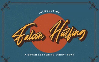 Falcon Harfing - Bold Script Font