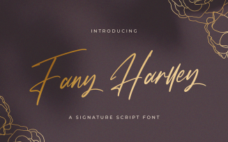Fany Harlley - Handwritten Font