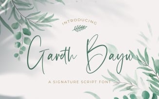Gareth Bayu - Handwritten Font