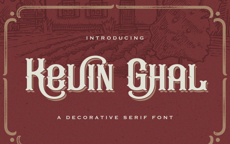 Kevin Ghal - Victorian Decorative Font