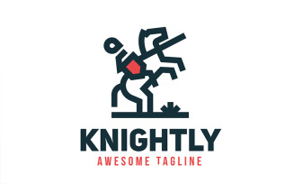 Minimal Knight Logo Template