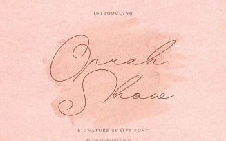 Oprah Show Handwriting Script Font
