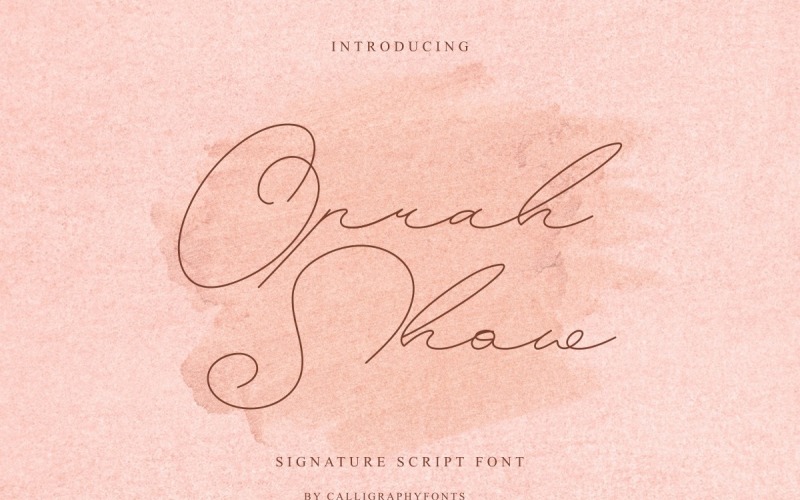 Oprah Show Handwriting Script Font