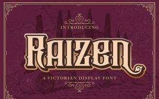 Raizen - Victorian Decorative Font