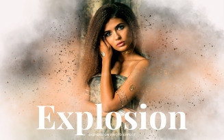 Explosion Dispersion Photo Effect Vol-01 Illustration