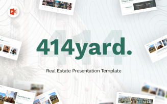 414 Yard Real Estate Modern Powerpoint Template