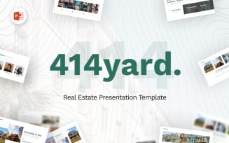 414 Yard Real Estate Modern Powerpoint Template