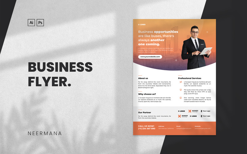Business Services Flyer Template Vol 4 Corporate Identity
