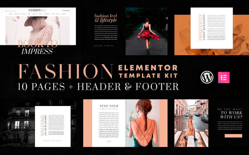 Fashion Art - Elementor Template Kit - WooCommerce Compatible Elementor Kit