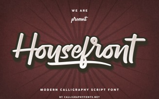Housefront Classic Calligraphy Fonts