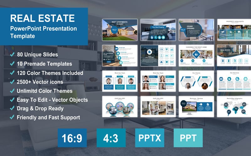 Real Estate PowerPoint Presentation Template PowerPoint Template