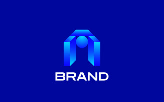 Blue - Gradient A Logo Design Template