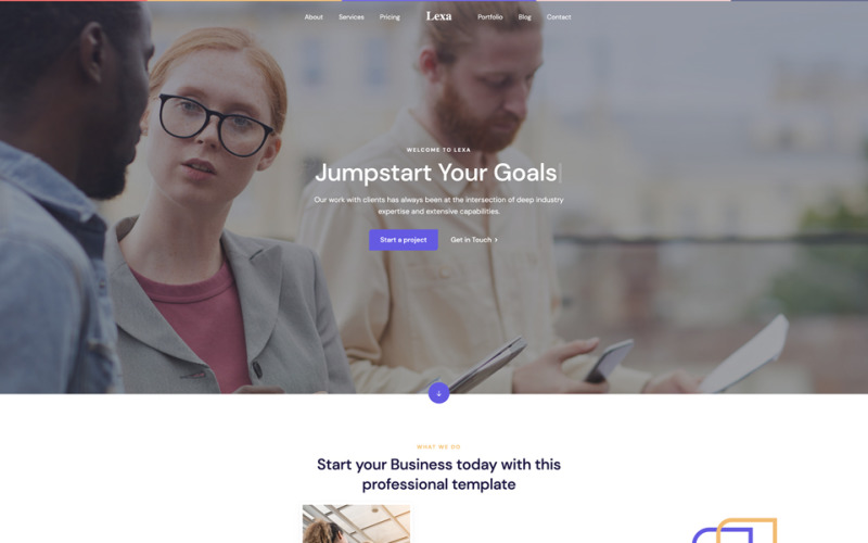 Lexa - Multipurpose Creative Landing Page Template